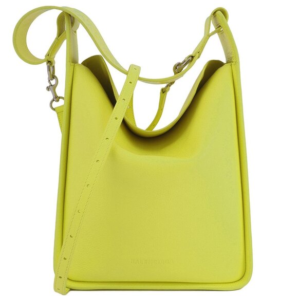 BALENCIAGA Yellow Leather Shoulder Bag - Picture 1 of 12